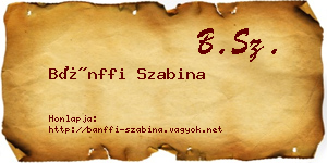 Bánffi Szabina névjegykártya